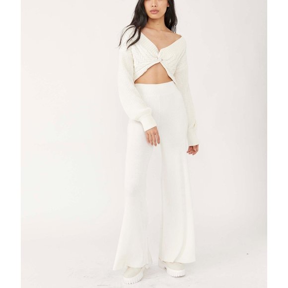Free People Pants - 🎉LAST CHANCE🎉 NWT Free People Emilie Sweater Set / White Whisper